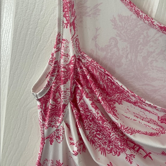 CIDER Toile De Jouy Ruched Mini Dress - Picture 10 of 13